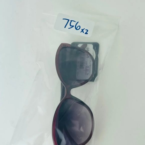 SG00756 Maxblock Sunglasses For Women Cat-Eye 100% UVA-UVB Protection Burgundy - Picture 6 of 6